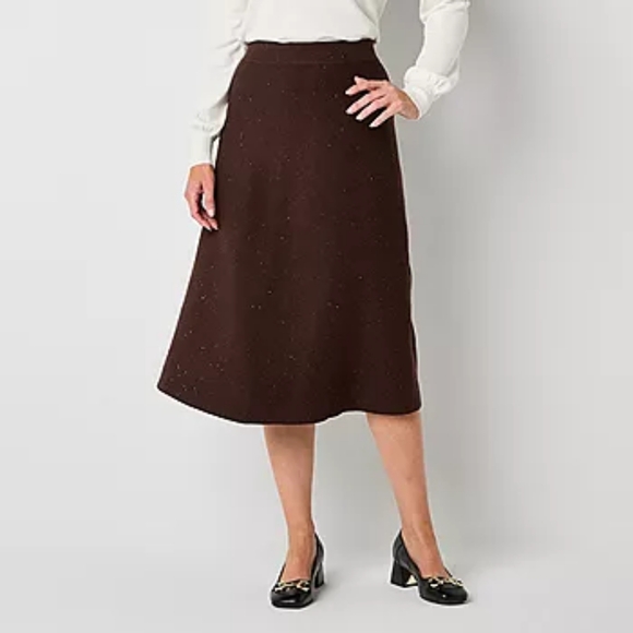 Liz Claiborne Dresses & Skirts - Midi A-Line Knit Skirt with Sequins